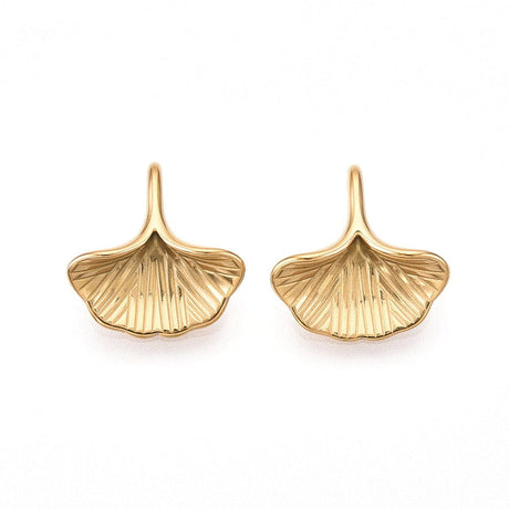 Gingko Vedhæng – Vandfast, 18K Forgyldt Stål (13x13mm) - Uniq Perler - 114995