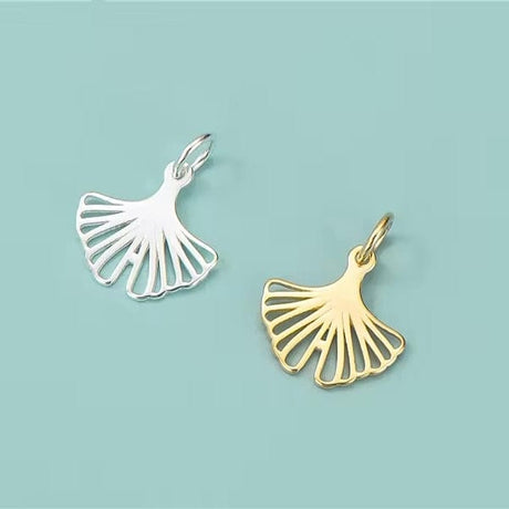 Ginkgo Vedhæng I Sterling Sølv/925 - Uniq Perler - 002197