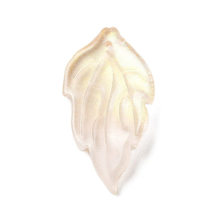 Glas Blade, To - Farvet, 30x16mm, 8 Stk - Uniq Perler - 1111490442