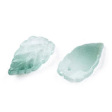 Glas Blade Vedhæng, To - Farvet, 30x16mm, 10 Stk. - Uniq Perler - 7274531