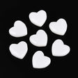 Glas Hjerter - Hvid (24x9mm) 2 Stk - Uniq Perler - 115872