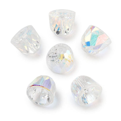 Glas Klokker - Klar (10,5x9mm) 8 stk. - Uniq Perler - 114134