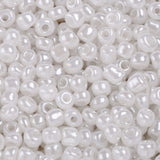 Glas Perler, Hvid, 4mm, (100gr) - Uniq Perler - 0001489462