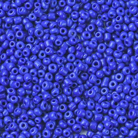 Glas Seed Beads, Blå, 2mm, (20gr) - Uniq Perler - 162722