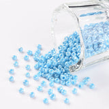 Glas Seed Beads, Lys Blå, 2mm - Uniq Perler - 0000014586