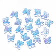 Glass Butterflies - Blue (9.5x11mm), 10 pcs - Uniq Perler - 117094