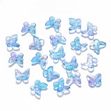 Glass Butterflies - Blue (9.5x11mm), 10 pcs - Uniq Perler - 117094