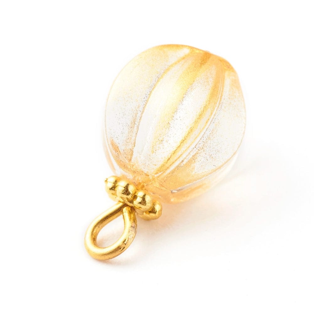 Glas Vedhæng, Assorteret Farver, 16x10mm, 10 stk. - Uniq Perler - 17384