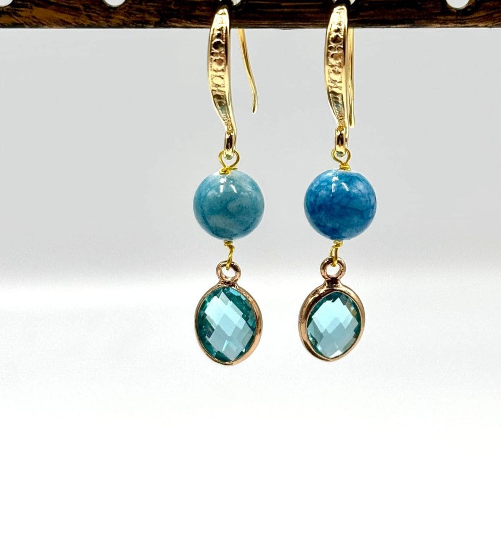 Glas Vedhæng, Grøn, Facetteret, 13x8mm - Uniq Perler - 112284