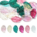 Glasblade Vedhæng – Mix Farver (28x17mm, 20 stk) - Uniq Perler - 113048