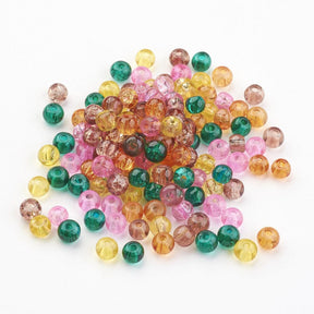 Glasperlen Mischung, 4 - 4,5mm, (400 Stück) - Uniq Perler - 098681445678013511733857