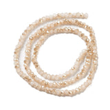 Glasperler, Beige, Rondel, 3x2,5mm - Uniq Perler - 113966