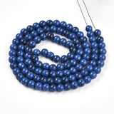 Glasperler –Blå (8~8,5mm) 78~79cm - Uniq Perler - 