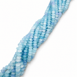 Glasperler – Blå Rondel (8x5mm) - Uniq Perler - 122463