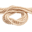 Glasperler - Creme, Facetteret Rondel (4x3mm) - Uniq Perler - 149485