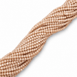 Glasperler - Creme, Facetteret Rondel (4x3mm) - Uniq Perler - 149485