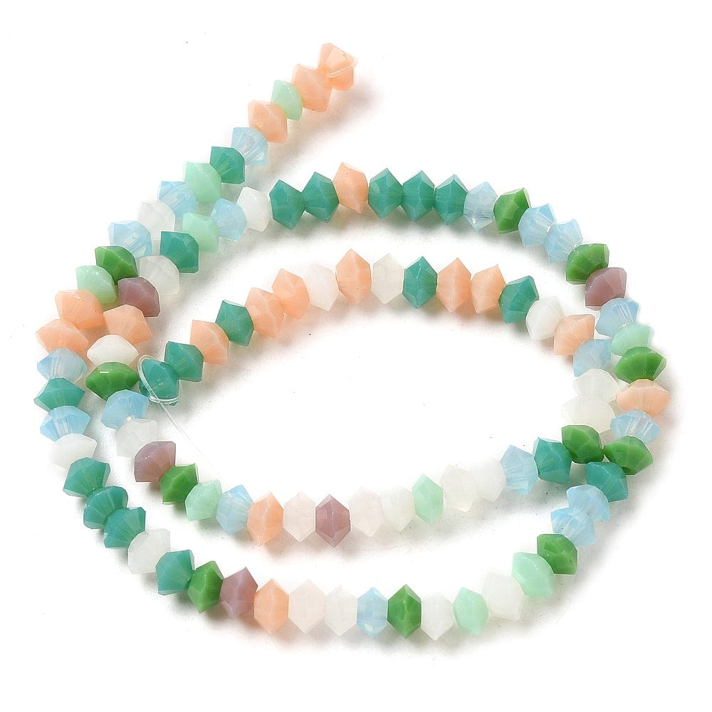 Glasperler, "Disc" Formet, 4x2,5mm - Uniq Perler - 558391