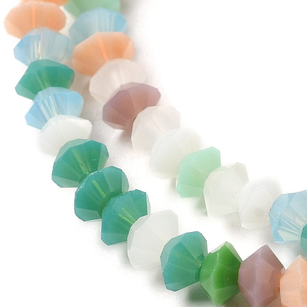 Glasperler, "Disc" Formet, 4x2,5mm - Uniq Perler - 558391