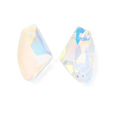 Glasperler - Facetteret, Klar (19x11mm) 2 Stk - Uniq Perler - 113390