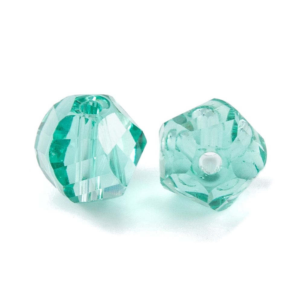 Glasperler, Facetteret, Nugget Form, 8mm, 10 stk. - Uniq Perler - 112751