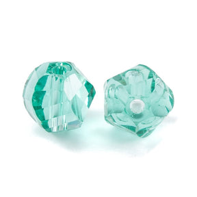 Glass beads, Faceted, Nugget Shape, 8mm, 10 pcs. - Uniq Perler - 112751