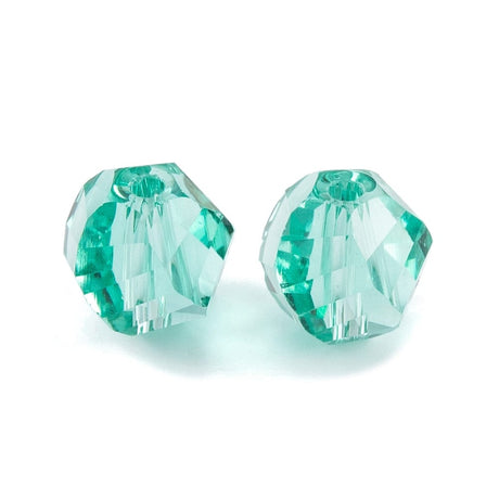 Glasperler, Facetteret, Nugget Form, 8mm, 10 stk. - Uniq Perler - 112751