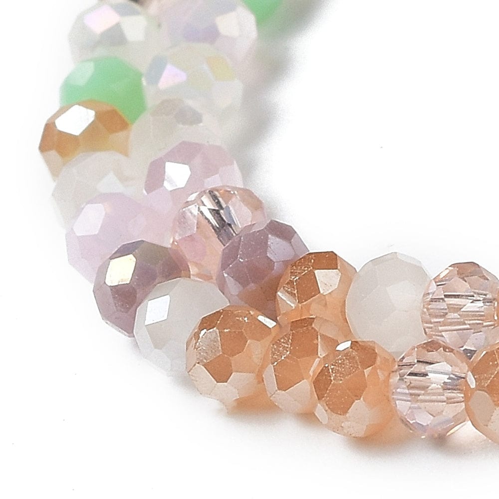 Glasperler, Facetteret, Rondel, (3x3,5mm) - Uniq Perler - 112753