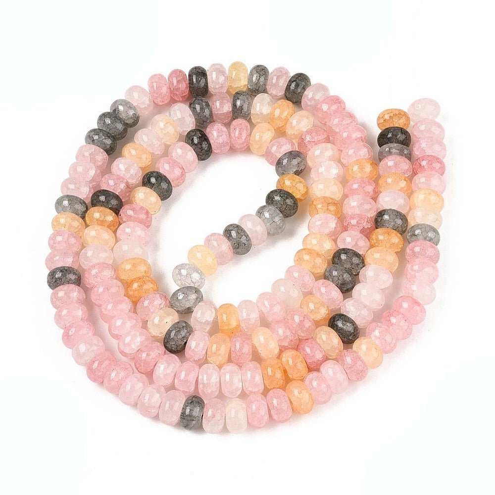 Glasperler – Farve Mix, Facetteret Rondel (8x5mm) - Uniq Perler - 123055