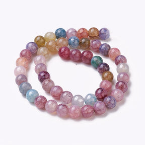 Glasperlen – Farb-Mix, geknackt (8 - 8,5mm) - Uniq Perler - 115228