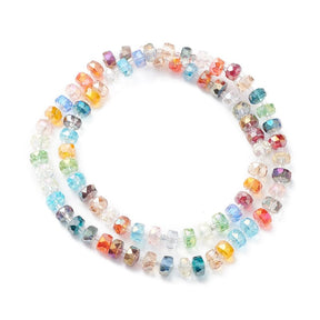 Glass beads, Color Mix, Rondelle, (8x5mm) - Uniq Perler - 0001489263