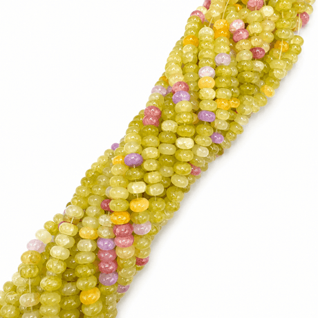 Glasperler – Farve Mix,Rondel (8x5mm) - Uniq Perler - 122466