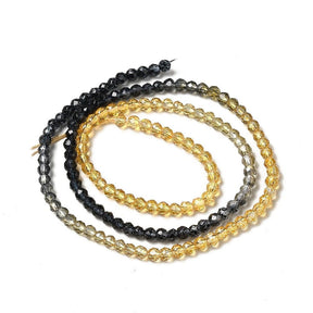 Glass beads, Graduated Colors, (3x2.8mm) - Uniq Perler - 499635