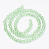 Glasperler, Grøn, Rondel, Facetteret, (8x6mm) - Uniq Perler - 111298