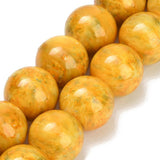 Glasperler – Guld, Runde (14mm) - Uniq Perler - 125116