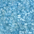 Glasperler – Imitation Cat Eye Rondel Blå 100 gram(6x3mm) - Uniq Perler - 116197