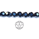 Glasperler, Kantet, Facetteret, 4mm - Uniq Perler - 112660