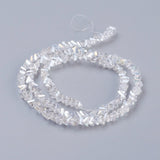 Glasperler, Klar, Triangel, Elektroplated, 3x4x3mm - Uniq Perler - 111304