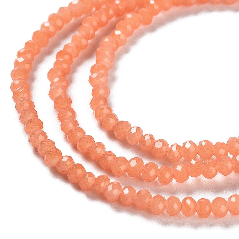 Glasperler, Koral, (4x3mm) - Uniq Perler - 113009