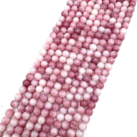 Glasperler – Lavendel Rosa, Jade - Look, Rondel (8,5mm) - Uniq Perler - 119234