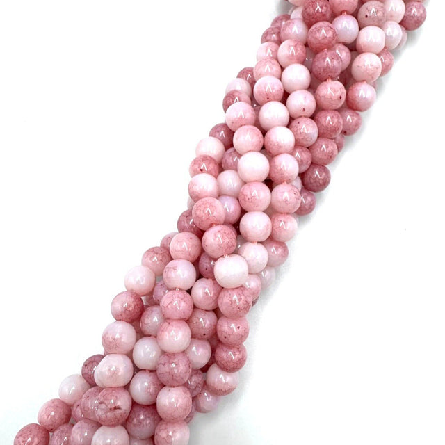 Glasperler – Lavendel Rosa, Jade - Look, Rondel (8,5mm) - Uniq Perler - 119234