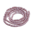 Glasperler – Lilla, Facetteret Rondel (2,3~2,7x2mm) - Uniq Perler - 120703