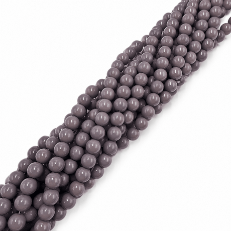 Glasperler – Lilla, Runde (10mm) - Uniq Perler - 123596