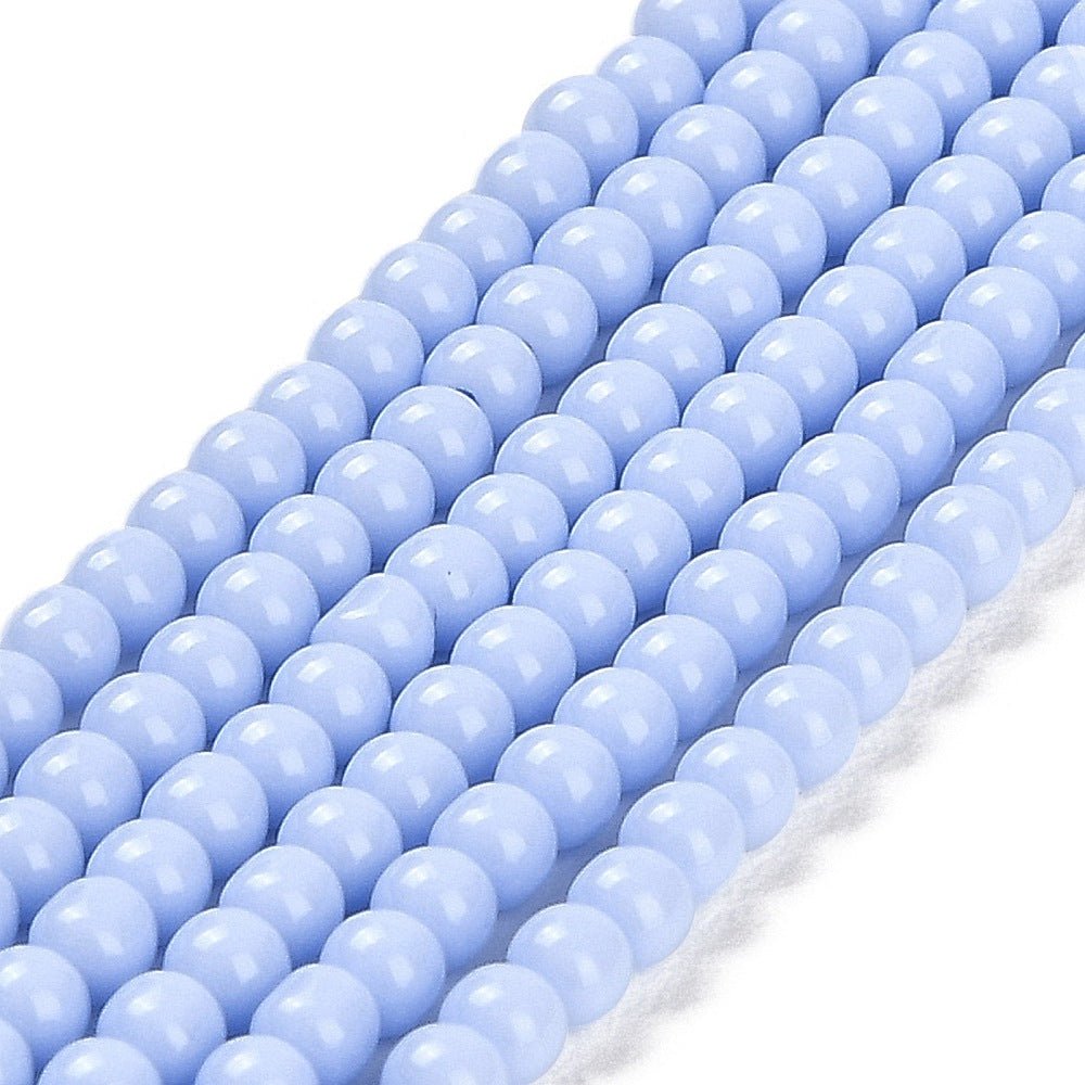 Glasperler – Lilla, Runde (2~2,5mm) - Uniq Perler - 123779