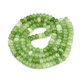 Glasperler – Limegrøn, Facetteret Rondel (8x5mm) - Uniq Perler - 122461