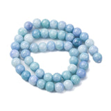 Glasperler, Lys Blå, Runde,(8,5mm) - Uniq Perler - 114686