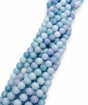 Glasperler - Lys Blå, Runde (8,5mm) - Uniq Perler - 114686