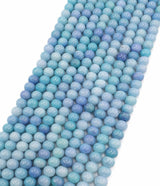 Glasperler - Lys Blå, Runde (8,5mm) - Uniq Perler - 114686