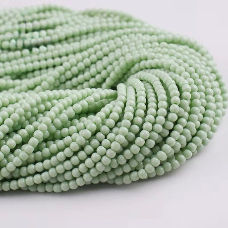 Glasperler - Lys Grøn (2mm) - Uniq Perler - 226522