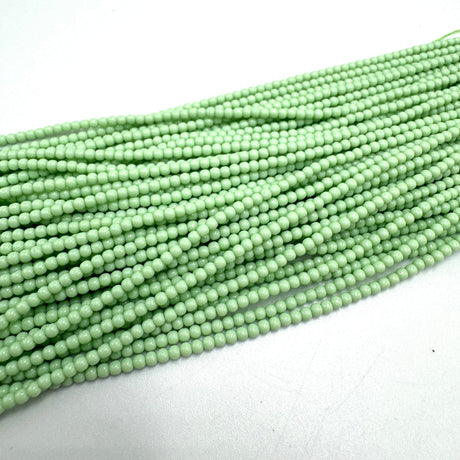 Glasperler - Lys Grøn (2mm) - Uniq Perler - 226522
