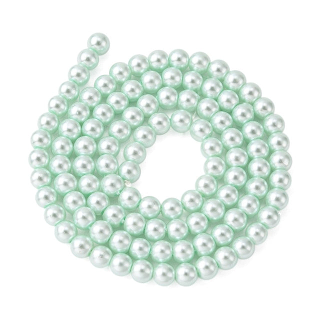 Glasperler, Lys Grøn, 4mm - Uniq Perler - 0000014820